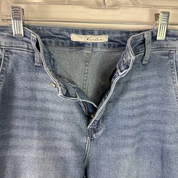 KanCan Women's 7/27 Bootcut Cargo Denim Jeans Blue Inseam 31.5" - Picture 7 of 15
